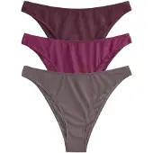 The Set Bikiniunderdel choklad / aubergine / cyklamen