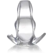 XR Brands Clear View Hollow Anal Plug - Small