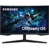 Samsung Odyssey G5 S27CG552EU - G55C Series - LED-skärm - spel - böjd - 27 - 2560 x 1440 QHD @ 165 Hz - VA - 300 cd/m² - 2500:1 - HDR10 - 1 ms - HDMI, DisplayPort - svart