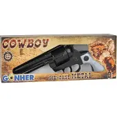 PULIO metall cowboy revolver 12 patroner Gonher