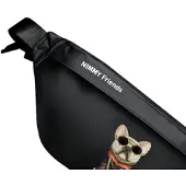 Usorteret Crossbody Glasses Cool Dog axelremsväska - Svart