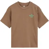 We fashion T-shirt turkos / ljusbrun