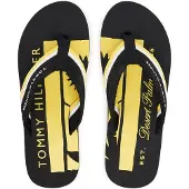 Tommy Hilfiger Stripe Webbing Strap Flip Flops