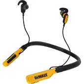 DeWalt Jobsite Pro hörlurar nackbygel, USB-C, IPX6 trådlösa