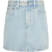 Calvin Klein Logo Tape Denim Mini Skirt