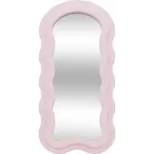 Atmosphera spegel med rosa ram volang 30 x 60 cm