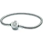 Pandora Moments Sparkling Crown O Snake Chain armband 599046C01-18