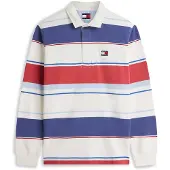 Tommy Hilfiger Tommy Jeans Relaxed Fit Mixed Stripe Rugby Shirt