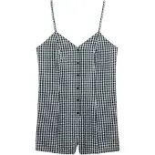 Superdry Gingham Cami Playsuit ärmlös Jumpsuit