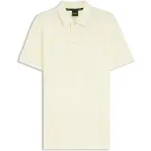 BOSS Contrast-tipped polo shirt in cotton piqué