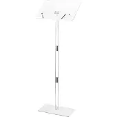 Vevor Podiumstativ, 1100 mm akrylläsarpulpet, bärbart laptopbord med bred läsyta, bokklämmor, justerbar vinkel, golvstående, för klassrum, bröllop, konferens, föreläsning och konsert