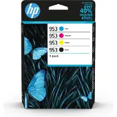 HP Bläck 953 Original 4-pack Svart, Cyan, Gul, Magenta 6ZC69AE