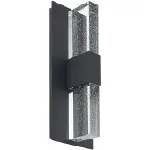 LUCANDE LED utomhus vägglampa Velune , Svart, Aluminium / grå / zink, Modern, LED-vägglampa utomhus
