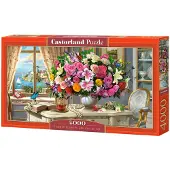 Castorland Summer Flowers and Cup of Tea 4000 pcs, 4000 styck, Konst, 9 År