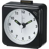 Hama A50 Travel - Väckarklocka - kvadrat - kvarts - skrivbord - svart
