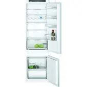 Siemens iQ300 KI87VVSE0 - Kylskåp/frys - bottenfrysskåp - inbyggd - fördjupning - bredd: 56 cm - djup: 55 cm - höjd: 177.5 cm - 270 liter - Klass E