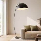 Emibig Golvlampa Arcos LIGHTING, Svart, Vardagsrum / matsal, Metall, Modern, Golvlampa