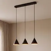 TK Lighting Hänglampa Cono , dimbar, Svart, Vardagsrum / matsal, Metall, Modern, Pendellampa