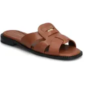 Tommy Hilfiger Leather Crest Square Toe Sandals