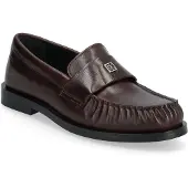 Calvin Klein Theo Leather Pleated Toe Loafers