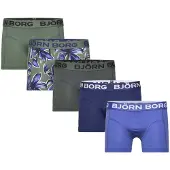 Björn Borg Cotton Stretch Boxers 5-pack Blå, 122-128