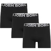 Björn Borg Organic Cotton Stretch Boxers 3-pack Svart, XXL