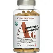 BioSalma Ashwagandha + Gurkmeja B-vitaminer 120 kapslar