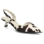 Tamaris Slingback pumps choklad / naturvit