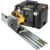 DeWalt Plunge Saw 690W 165 mm/55 mm - låda + skena