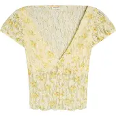 Bershka Blus gul / ljusgul / ljusgrön