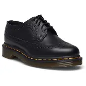 Dr. Martens 3989 Slätt Läder Brogue Svart Gul Söm Unisex Sneakers 22210001 43