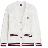 Tommy Hilfiger Tommy Jeans Global Stripe Oversized Cable Knit Cardigan
