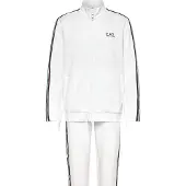 Emporio Armani för män. 7M001867_AF12660 Italienskt vitt set (S), Deportivo, Bomull, Lång ärm