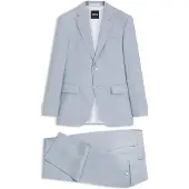 BOSS Two-piece regular-fit suit in checked fabric