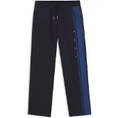 HUGO Relaxed-fit tracksuit bottoms in cotton with side stripe
