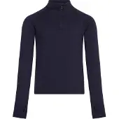 Icebreaker - Underställ barn - K Merino 260 Tech LS Half Zip Midnight Navy för UnisexUll - Barnstorlek 4 år - Marinblå