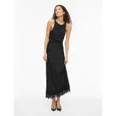 Vila Ellette Ankle Lace Hög Midja Midi-kjol