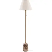 Globen Lighting Golvlampa , Gino, Beige, Vardagsrum, Tyg / textil, Design