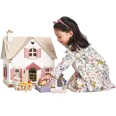 Tender Leaf Toys Träleksaker - Dockhus med Möbler - - One Size - Dockhus