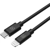 Celly Celly: Billaddare 20W + Lighting-kabel Svart