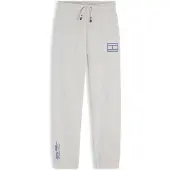 Tommy Hilfiger Byxa 'Outline Flag Wide Cuffed Leg' blå / gråmelerad