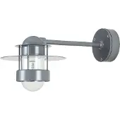 Louis Poulsen Albertslund vägglampa 100 W E27, lång arm, grå