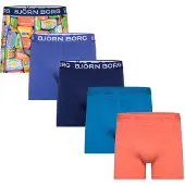 Björn Borg Cotton Stretch Boxers 5-pack Blå, M