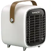 INF Elektrisk keramisk värmefläkt i retrodesign White
