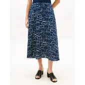 Tommy Hilfiger Pure Linen A Line Midi Skirt