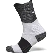 Adidas Sportsockor 'RunxBoost' gråmelerad / svart / vit