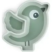 Done by Deer Snacktallriken - Silikon - Stick &amp; Stay - Birdee - - - One Size - Tallrik