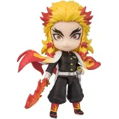 Tamashii Nations Demon Slayer Figuarts Mini Kyojuro Rengoku Flammande Andning 9 Cm