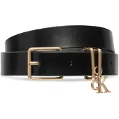 Calvin Klein Leather Signature Logo Charm Belt