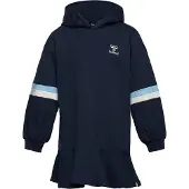 Hummel Hoodie Dress - hmlBeverly - Black Iris - - 5 år (110) - Klänning